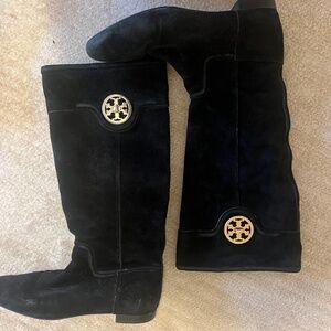 Black Suede Tory Burch boots